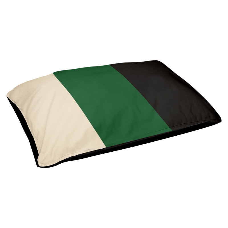 Coussin extérieur Phoenix, Très grand (l 50 po x P 40 po x H 17 po), Crème de Cream City / vert de Good Land / noir