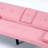 The 67-Inch Pink PVC Multi-Functional Sofa Bed, With A Foldable And Cup Holder Design, Makes It Extremely Convenient To Turn The Living Room Into A Guest Room-1016917080