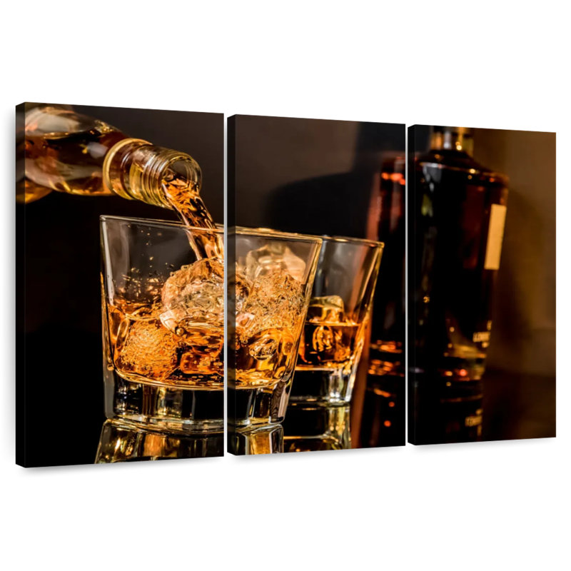 Yarlin versant des coups de whisky, H 36 po x l 57 po