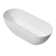 68.9"L x 29.5"W x 21.7"H Solid Surface Freestanding Oval Tub with Overflow and Drain