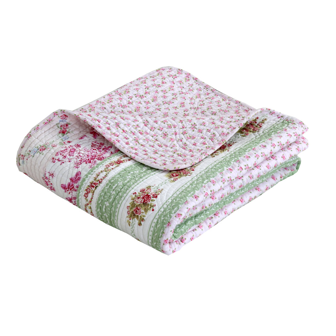 Quilted Throw Blanket Cozy Line Home Fashion
