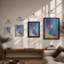 Blooms and Colour Modern - Framed Print-1379727452-1379727453