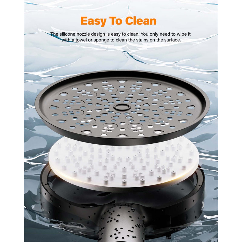 Handheld Shower Head, Matte Black