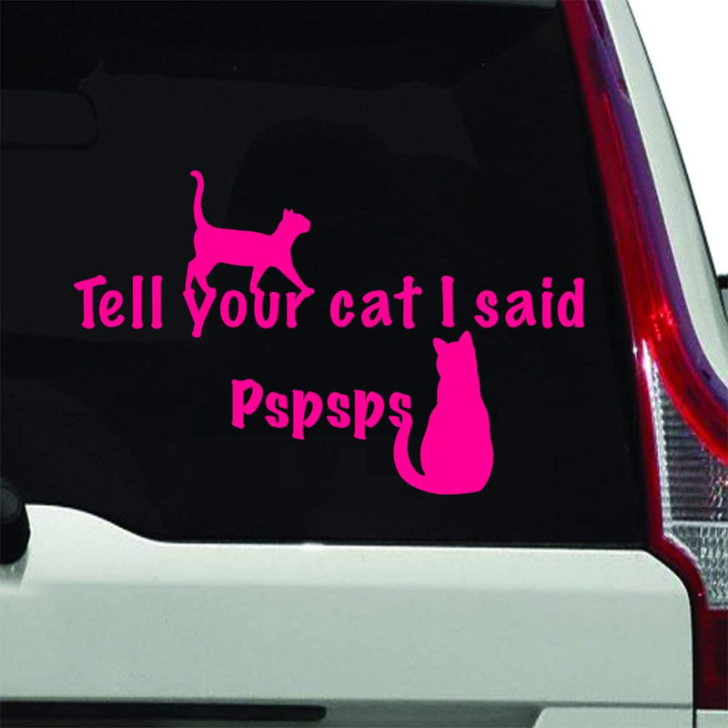 Non-Wall Damaging Window Decal, 5" H x 8" W, Hot Pink