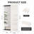  Modern Rubber Wood Wall Mounted Full Length Mirror with Sliding Panel and Adjustable Storage