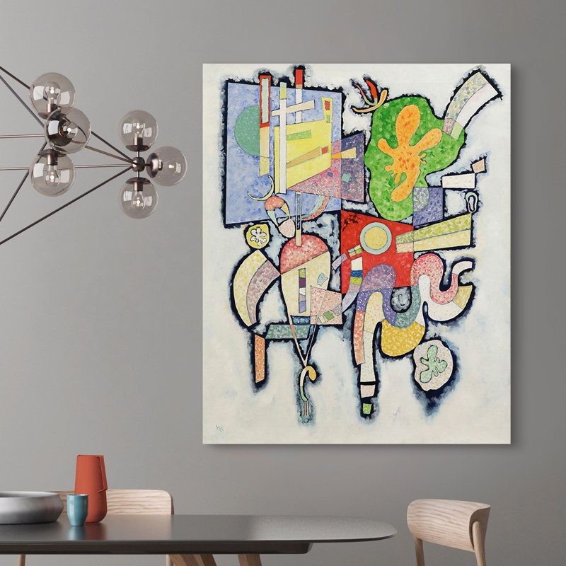 Complexité Simple by Wassily Kandinsky - Wrapped Canvas Painting, 120cm H x 90cm W x 4m D