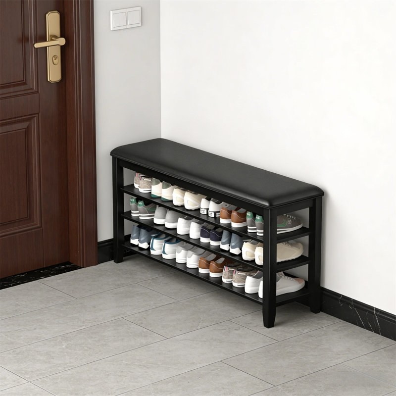 Premium Wooden Shoe Cabinet For Home, 21.2” H x 47.2” W x 11.8” D