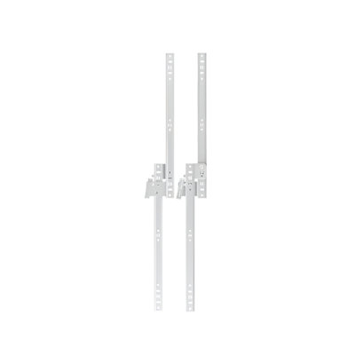 Brixwell BX023NBW Ball Bearing Side Mount Drawer Slides Less Bracket, 20" Length, Steel, White Finish