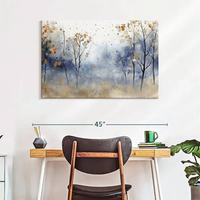 Alvord moucheté forêt bleue I, H 26 po x l 39 po