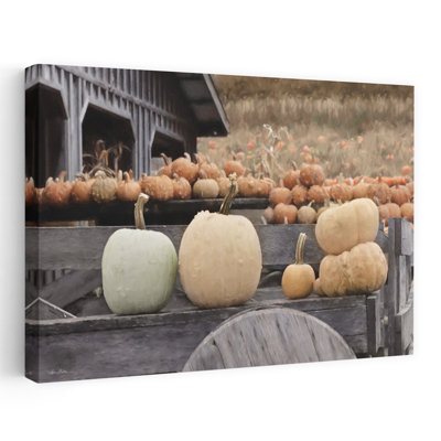 Automne, citrouille, récolte, abstrait, paysage contemporain, art naturel