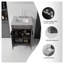 Meuble-lavabo autoportant de 24 po avec lavabo au fini gris, portes à fermeture en douceur, armoire de rangement en contreplaqué