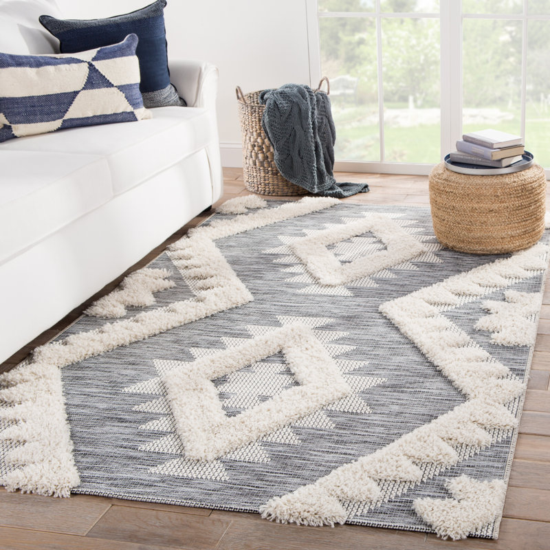 Geometric Indoor / Outdoor Rug, Rectangle 8'9" x 12'5"