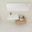 Meuble-lavabo mural de 30 po avec lavabo en résine, tiroir à fermeture en douceur et design flottant pour les espaces modernes
