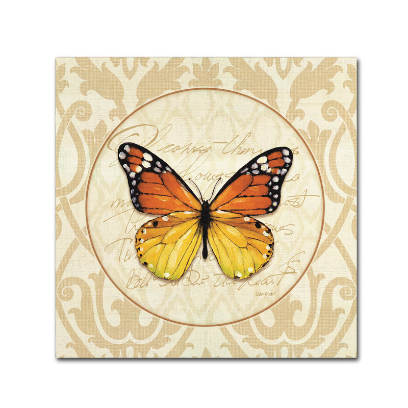 Lisa Audit Butterfly Canvas Art in Modern Gallery Wrap