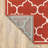 Russo Geometric Brick Red/Ivory Indoor/Outdoor Area Rug-1652942743