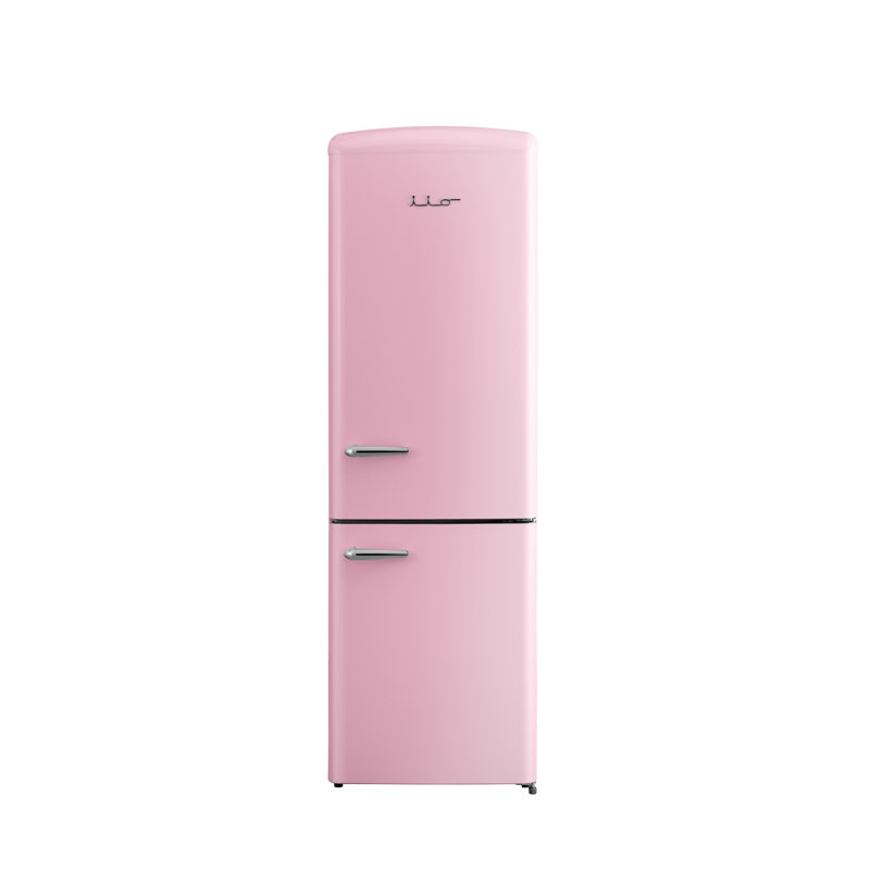 12 pi³ Réfrigérateur pleine grandeur à congélateur inférieur 360 °, Rose
