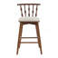 Tabouret de bar d'intérieur en bois, avec revêtement, ensemble de 2-442671146-442671148
