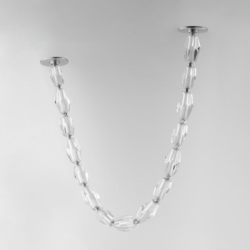 31 - Light LED Flush Mount, Polished Chrome