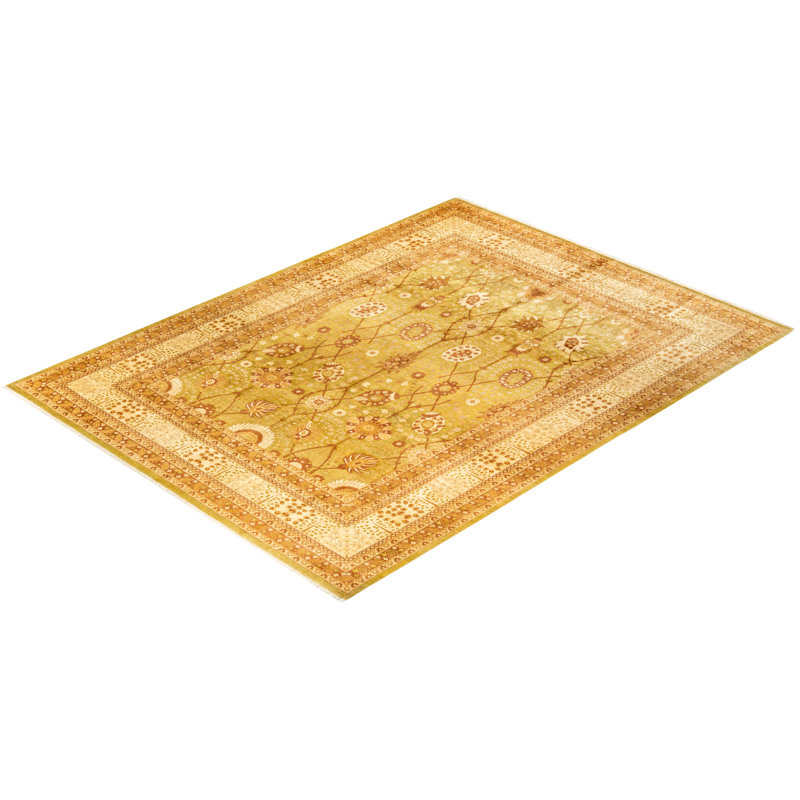 Classic One-of-a-Kind 9' 2" x 12' 4" Hand Knotted Area Rug