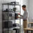 5-Tier Adjustable Heavy-Duty Wire Shelving Units - Rust-Resistant Metal Storage Racks For Kitchen, Garage, Bathroom & Pantry (29.53" D X 13.78" W X 59.06" H)-1478603331-1478603328