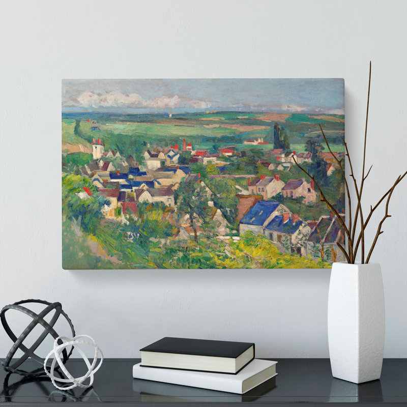 View Of Auvers by Paul Cezanne - Wrapped Canvas Painting, 50cm H x 76cm W x 3cm D
