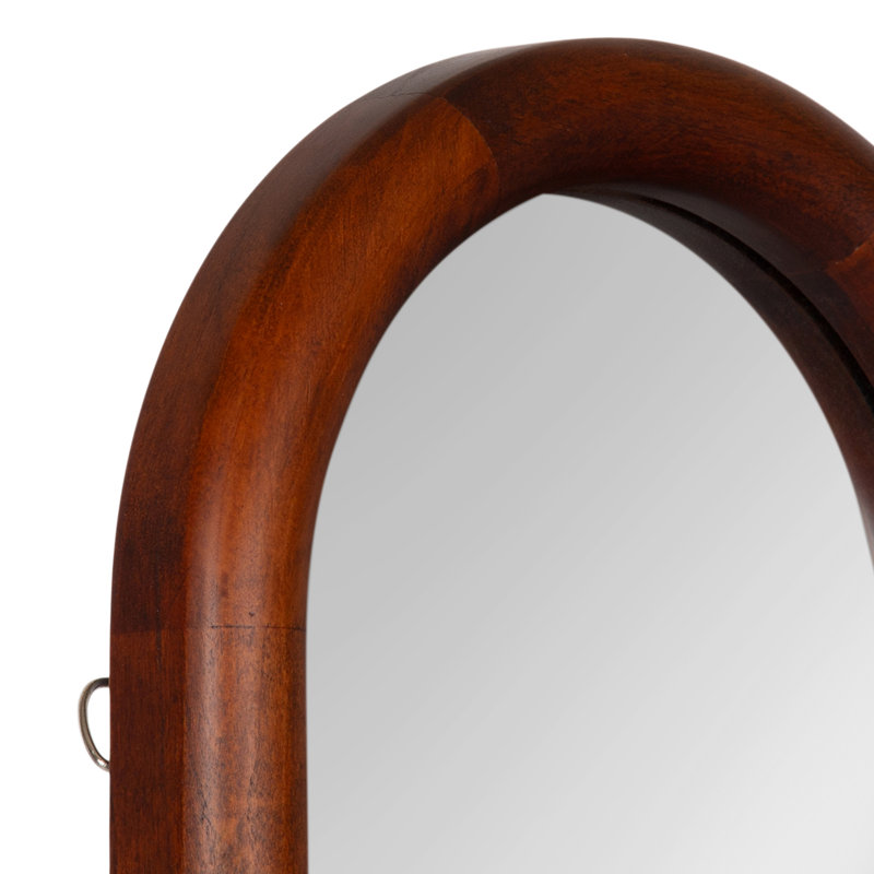 Miroir mural Talma, Bois brun foncé
