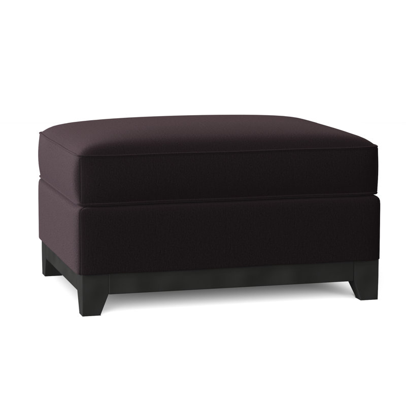 Repose-pieds Brunhild, Velours performance Bella Aubergine