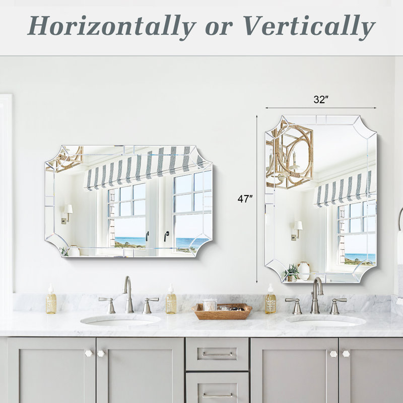 Miroir d'appoint biseauté biseauté