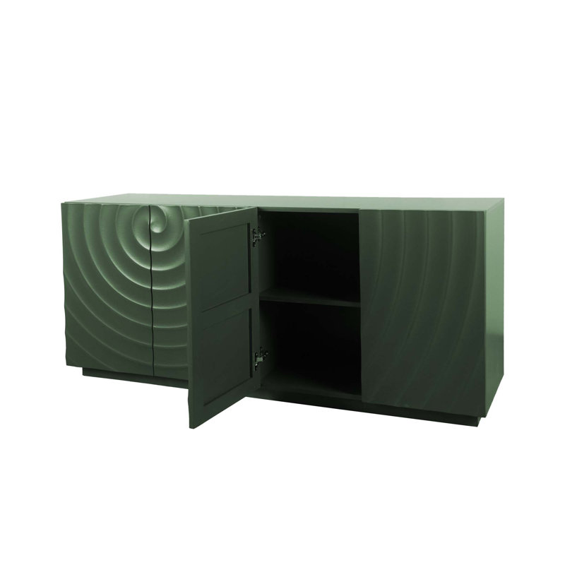 Armoire élégante et fonctionnelle à 4 portes avec base suspendue