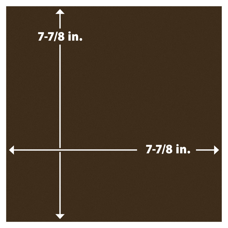 Monocouleur 7-7 / 8 po X 7-7 / 8 po Carreau de céramique pour plancher et mur, Brun