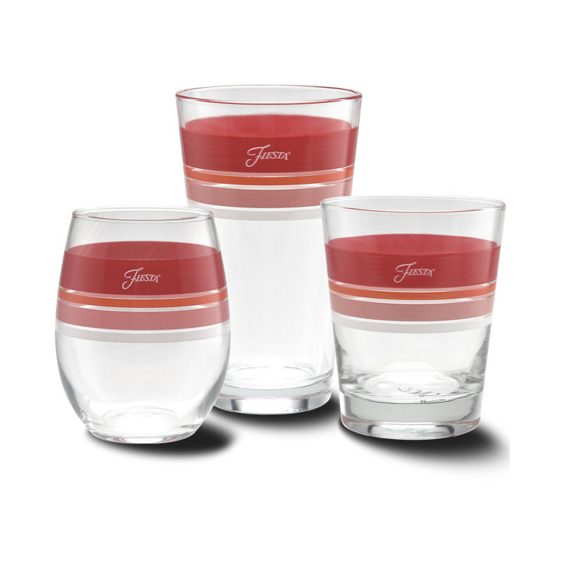 Fiesta Sunset Horizon Edgeline Glass , 16-Ounce Tapered Cooler Glass