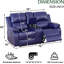 Causeuse inclinable en similicuir Boysen-1950853397