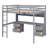 Loft Bed With Desk, Cabinets, Drawers And Bedside Tray, Charging Station-285266200