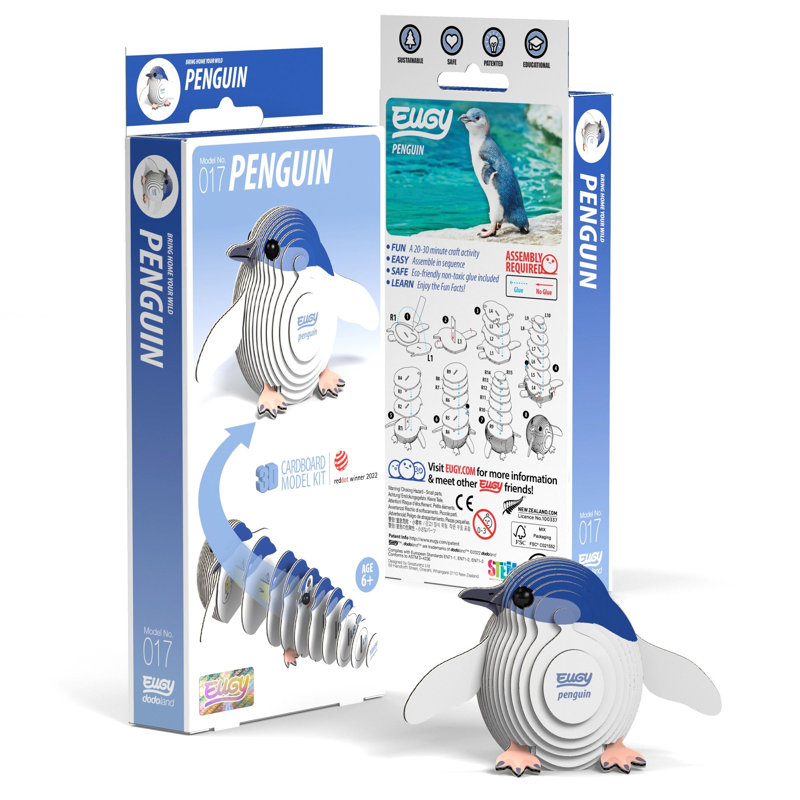 EUGY - pingouin en 3D