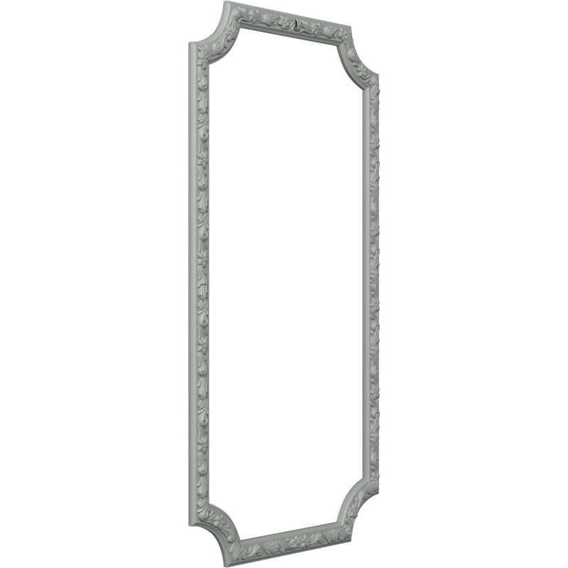 Sussex Floral Gray Polyurethane Panel Moulding Kit