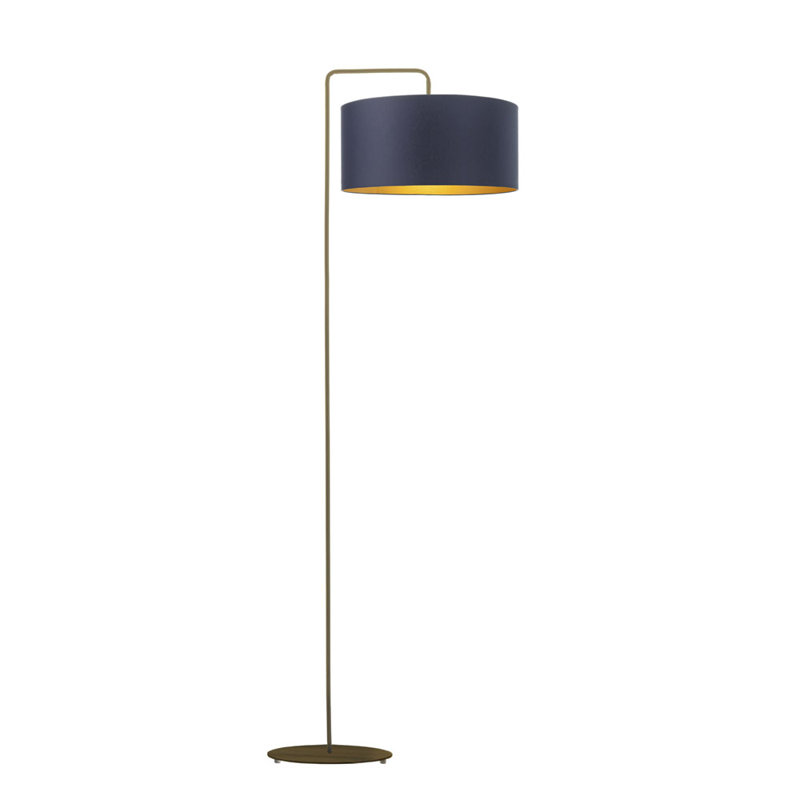 Ronneshia 156cm Task Floor Lamp, Navy, Gold