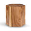 Honey Comb Solid Wood Block End Table