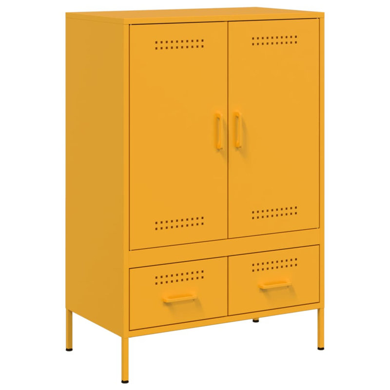 Storage Cabinet, Mustard yellow