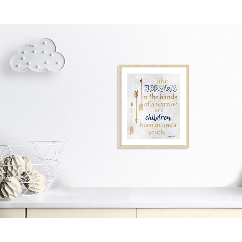 Impression sur papier pour enfants, H 24,5 po x l 20,5 po x P 1,18 po, Encadré de boîte beige