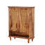 Armoire à chaussures 25,92 po en rotin naturel moderne avec range-chaussures autoportant à 5 niveaux avec portes ventilées