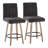 Hank 26" Fixed-Height Counter Stool With Bent Wood Legs - Set Of 2-109244153