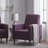 Fabric Recliner Chair Mid-Century Modern Recliner Pushback Single Recliner Sofa With Thicker Seat Cushion Tufted Upholstered Sofa With Wooden Leg For Living Room Bedroom-1340144751