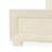 Portrait King Panel Bed with LED Lights - Alabaster White