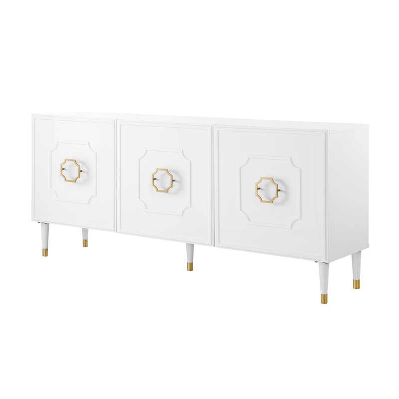 Buffet / séchoir pour le salon / salle à manger Sebbi, Blanc