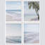Tropical Island Ocean Beach Shore, reproduction encadrée de 4 pièces-90605264-90605265