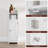 Narma Solid Wood Freestanding Linen Cabinet-2020414256