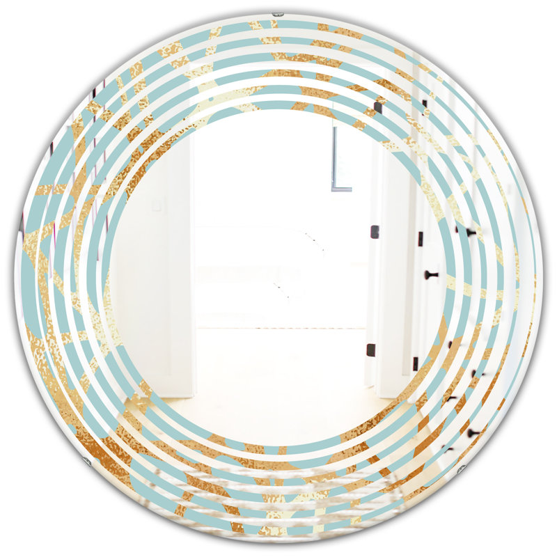 Miroir mural sans cadre Wave Luxury, 23,6 po x 23,6 po