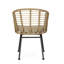 Chaise pivotante d'extérieur, coussins d'eau, 22,26 P x 22,27 po 29,91 H, assemblage requis, structure en forme de baignoire brune et beige