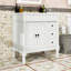 Meuble-lavabo de salle de bain avec 3 tiroirs et tablette ajustable en U-838540583