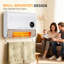 Chauffage mural intelligent, radiateur électrique d'appoint de 1500 W à chauffage rapide pour une utilisation intérieure, panneau chauffant mural avec télécommande, 3 vitesses de ventilation et protection contre la surchauffe.-137850223